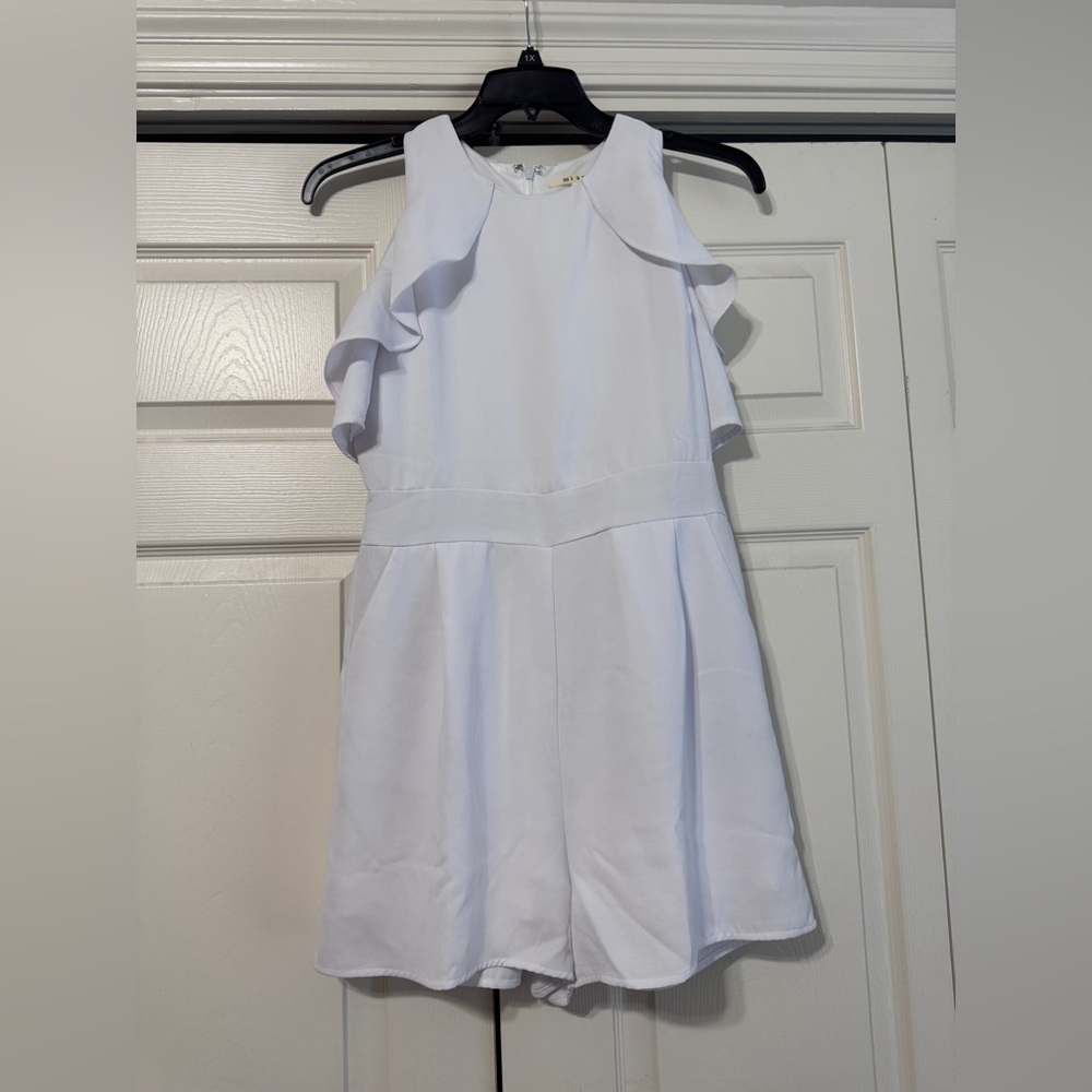 Miami Elegant White Sleeveless Romper